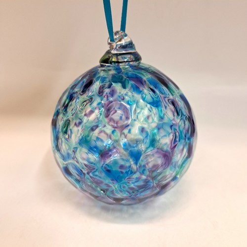 DB-882 Ornament - Optic Jewel Tone 3x3 $37 at Hunter Wolff Gallery